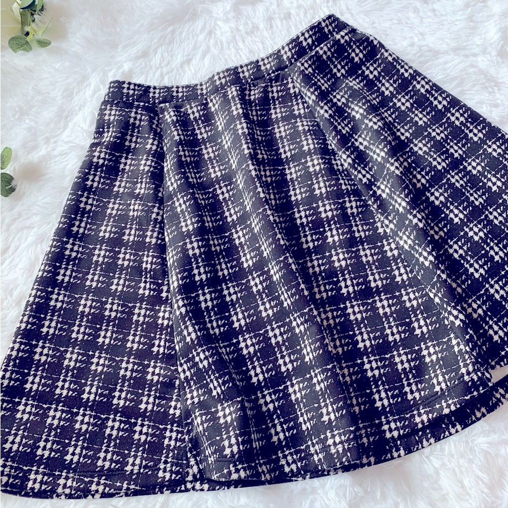 Houndstooth Skater Skirt
